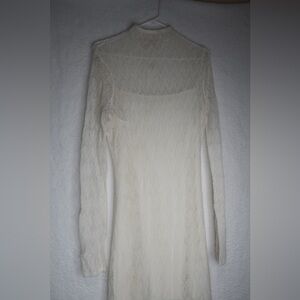 Abercrombie and Fitch Merino Wool-Blend Women’s Sheer Maxi Dress sz L Tall